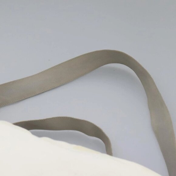 CHANEL Hand Bag Nylon 2way White Gray Silver CC Auth - Picture 13 of 16